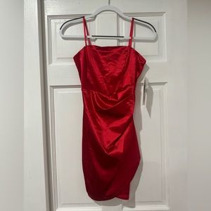 Mini red dress